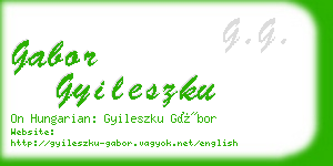 gabor gyileszku business card